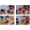 77583 - Acrylique Metallique, 50 ml verre en bronze dore, peinture acrylique glamour a  effet metallique a  base d'eau, couvrant