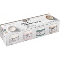 75305 - Peinture Craie Douce - Couleur Mate, creme couvrante, sechage Rapide, pour Effets a  l'aspect use, 4 x 150 ML de Couleur