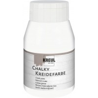 Peinture a  la craie 75111 - White Cotton - Flacon en plastique - 500 ml - Couleur mate - Couvrante - Sechage rapide - Effet use