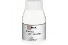 Peinture a  la craie 75111 - White Cotton - Flacon en plastique - 500 ml - Couleur mate - Couvrante - Sechage rapide - Effet use