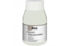 Peinture a  la craie 75112 - Creme cachemire - Flacon de 500 ml - En plastique - Couleur mate - Couvrante - Sechage rapide - Eff