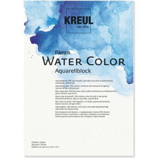 69011 - Paper Water Color, Bloc de Papier Aquarelle, DIN A4, 10 Feuilles