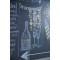 Chalky 22731 Marqueur craie liquide XXL Blanc neige avec pointe biseautee stable env. 15 mm