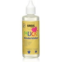 Mucki 24382 Colle pour Enfant en Flacon de 80 ML, Soluble dans l'eau, sans solvant, sans PVC, sans Odeur, Universel, sans parabe