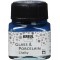 16637 - Glass & Porcelain Chalky Blue, verre de 20 ml, peinture douce - Peinture mate pour verre et porcelaine a  base d'eau, se