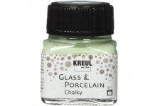 16640 - Glass & Porcelain Chalky Rosemary Green Verre 20 ml - Peinture douce - Peinture mate pour verre et porcelaine a  base d'