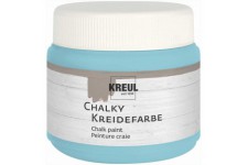 Peinture a  la craie 75326 - Couleur menthe glacee dans une boite en plastique de 150 ml - Couleur douce - Mat - Couvrante - Sec