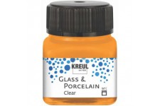 Peinture pour Verre et Porcelaine, Orange, 20 ML