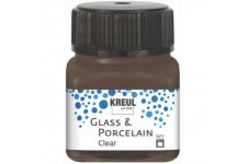 Peinture pour Verre et Porcelaine, Marron Expresso, 20 ML