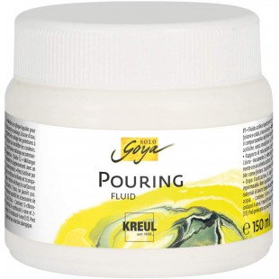 Solo Goya Pouring Fluid 87201 Pot de 150 ml de liquide acrylique pour techniques de coulee et de fluide, a  base d'eau, optimise