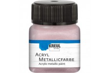 77286 Peinture acrylique metallique glamour avec effet metallique a  base d'eau, couvrant, sechage rapide et impermeable, 20 ml,