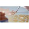 Color Living 77601 Lot de 6 peintures acryliques metalliques de 20 ml et un pinceau, peinture acrylique glamour avec effet metal