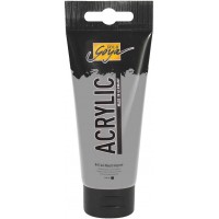 84146 - Solo Goya Acrylic, tube de 100 ml gris neutre, peinture acrylique cremeuse polyvalente de qualite etude, a  base d'eau, 