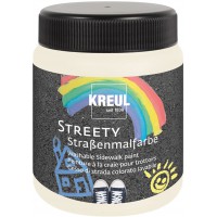 43101 Streety Peinture de rue Blanc nuage 200 ml Craie liquide lavable a  peindre avec pinceau ou scooter, craie liquide de rue 