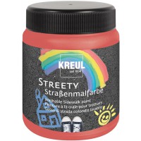 43103 Streety Peinture pour rue Rouge a  base d'anneau 200 ml a  craie liquide lavable pour peinture avec pinceau ou scooter