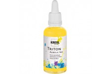 Triton 17470 - Encre acrylique Curcuma, 50 ml avec pipette pour dosage et remuage, haute intensite de couleur, sechage satine, p