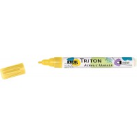 Marqueur acrylique Triton 17770 - Pointe moyenne - Curcuma - a€ base d'eau - Sechage satine - Haute intensite de coul