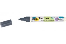 Marqueur acrylique Triton 17771 - Medium - Graphite - a€ base d'eau - Sechage satine - Haute intensite de couleur - R