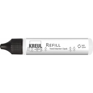 Recharge 92791 92791 - Blanc opaque - equivalent a  environ 4 stylos - Stylo avec marqueur d'encre textile d'origine - Recharge 