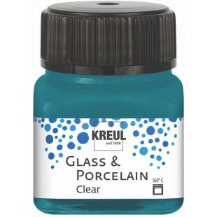 - Verre et Porcelaine Transparente, 640812, Turquoise, 20 ML