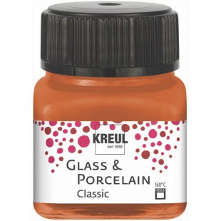 Glass & Porcelain Classic 16248 - Verre metallise de 20 ml, peinture brillante pour verre et porcelaine a  base d'eau, sechage r