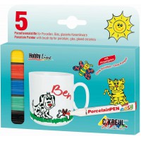 Crayons a  porcelaine a  pointe fine (Pack B) - Lot de 5