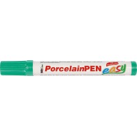 16323 - Porcelaine Pen Easy Vert fonce epaisseur de trait env. 1-3 mm avec pointe pinceau indeformable pour peindre et decorer l