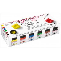 - A600542 - Couleurs pour Porcelaine/Ceramique 6 Pieces