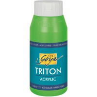 Solo Goya Triton 17064 Peinture acrylique Vert fluorescent Flacon de 750 ml Sechage rapide et mat Peinture a  base d'eau de qual