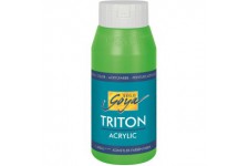 Solo Goya Triton 17064 Peinture acrylique Vert fluorescent Flacon de 750 ml Sechage rapide et mat Peinture a  base d'eau de qual