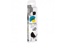 17892 - Solo Goya Triton Acrylic Paint Marker 1.4 - Lot de 2 Noir/Blanc