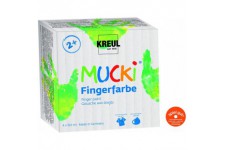 MUCKI peinture lavable Bleu, Vert, Rouge, Jaune - Peintures lavables (Multicolore, 4 piece(s), Bleu, Vert, Rouge, Jaune, 150 ml,