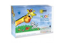 Mucki 24451 - Window Color Set Petit Monde Animal, Films et modele Auto-copiant, 7 x 29 ML
