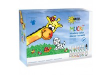 Mucki 24451 - Window Color Set Petit Monde Animal, Films et modele Auto-copiant, 7 x 29 ML