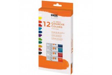 El Greco 26250 - Gouache Colors Set de 12 ML, 12 Couleurs