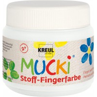 - MUCKI Teinture pour Doigts pour Tissu Blanc 28101 150 ML, 628105, 100 ML