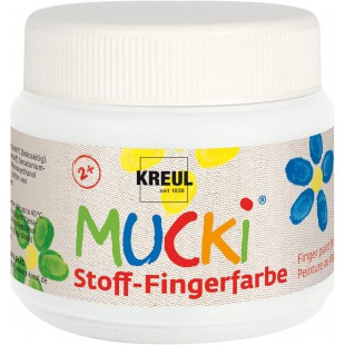 - MUCKI Teinture pour Doigts pour Tissu Blanc 28101 150 ML, 628105, 100 ML