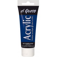 C. Peinture acrylique el Greco, bleu cobalt sombre,75ml