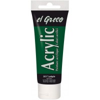C. Peinture acrylique el Greco, vert feuillage, 75 ml