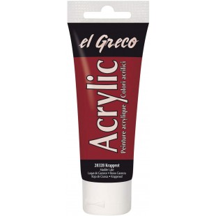 El Greco 28328 Peinture acrylique hautement pigmentee de qualite etude, utilisable au buttry, brillant, tube de 75 ml