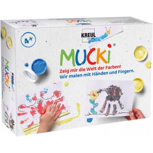  Peinture aux doigts "MUCKI", kit 5 x 50 ml