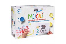  Peinture aux doigts "MUCKI", kit 5 x 50 ml