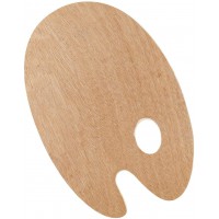 Solo Goya Palette en bois de hetre peint a  3 couches de surface universelle pour peinture a  l'huile et acrylique 5 mm d'epaiss