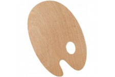Solo Goya Palette en bois de hetre peint a  3 couches de surface universelle pour peinture a  l'huile et acrylique 5 mm d'epaiss