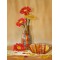 42650 Lot de 4 stylos Transparents pour Verre et Porcelaine Jaune, Rouge, Bleu, Vert et Contour Noir epaisseur de Trait env. 2 a