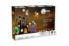 42850 - Kit de Peinture pour fenetre Monster Party pour Petites et Grandes creations, 5 x 80 ML, 80 ML chacune, Contour et veill