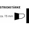 42904 - Hobby Line Verre Design Fenetre marqueurs, 15 mm, rose