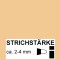 Hobby Line 47009 - Stylo peinture laque avec pointes arrondis Taille M 2-4 mm - Orange