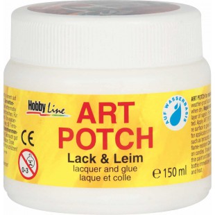 49251 Art Potch Peinture et Colle Transparente 150 ML pour Le Bois, la ceramique, la Pierre et Le Carton, 644926