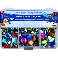 Set de Pierres decoratifs Hobby Line Multicolore 1000 Pierres decoratives
